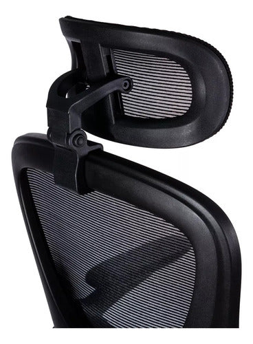 Naceb Silla Ejecutiva, Respaldo Rejilla, Reposabrazos Goma Negro Goma