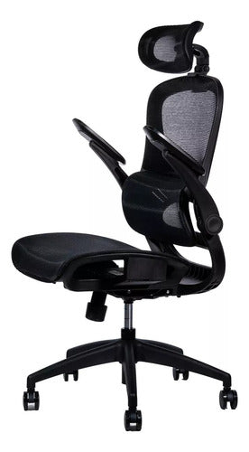 Naceb Silla Ejecutiva, Respaldo Rejilla, Reposabrazos Goma Negro Goma