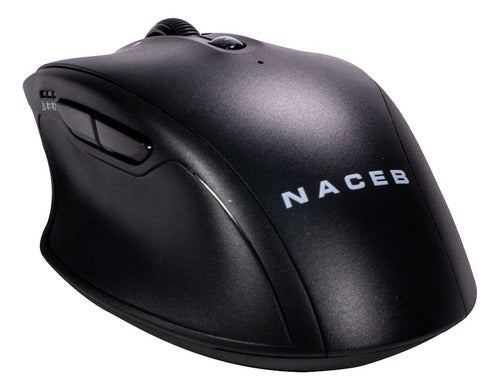 Mouse Naceb / Inalámbrico Dual Mode 5 Botones Black Na-0139n