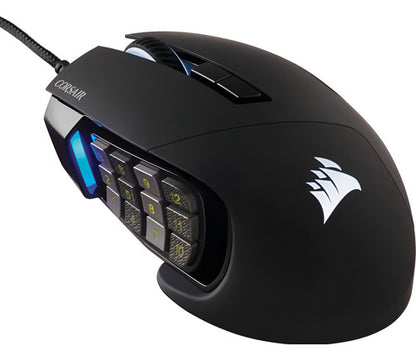 Mouse Gamer Corsair Óptico Scimitar Rgb Elite Usb, 18.000dpi