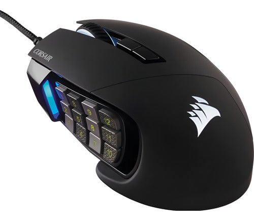 Mouse Gamer Corsair Óptico Scimitar Rgb Elite Usb, 18.000dpi