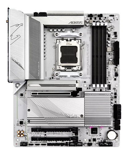 Tarjeta Madre Gigabyte Atx B650 Aorus Elite Ax Ice Am5 Ddr5