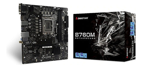 Tarjeta Madre Biostar B760mx2-e D4 Micro-atx 1700 64gb Ddr4