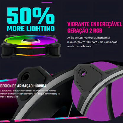 Ventilador Cooler Master Masterfan Mf120 Halo² Argb 2050rpm