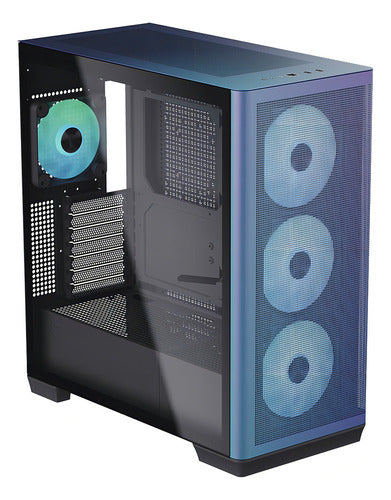 Gabinete Apnx C1 Chroma Flair Media Torre/atx 471109949566 Negro