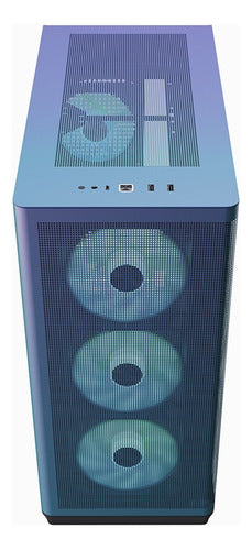 Gabinete Apnx C1 Chroma Flair Media Torre/atx 471109949566 Negro