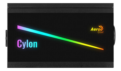 Fuente Aerocool Cyclon 700w Rgb/ 80+ Bronce Negro
