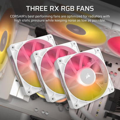Corsair Icue Link Titan 360 Rx Rgb Líquido Cpu 3x120 Blanco