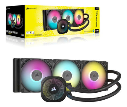 Corsair Icue Link Titan 360 Rx Rgb Líquido Cpu 3x120mm Negro
