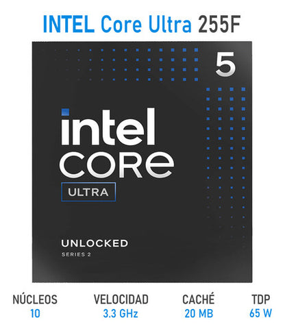 Procesador Intel Core Ultra 5 225f Lga 1851 4.90ghz 10n 20mb