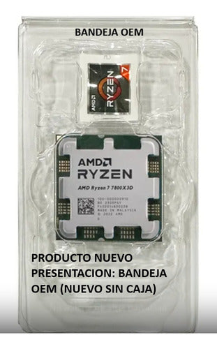 Procesador Amd Ryzen 7 7800x3d, S-am5, 4.20ghz, 8-core, 96m