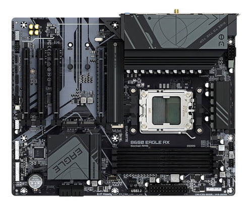 Tarjeta Madre Gigabyte Atx B650 Eagle Ax Am5  192gb Ddr5 Amd