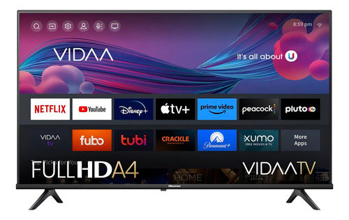 Hisense Smart Tv Led 40a4kv 40 , Full Hd, Negro