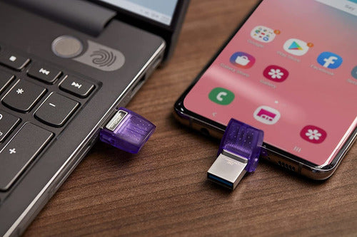 Memoria Usb Kingston Datatraveler Microduo 3c 128gb Usb A/c