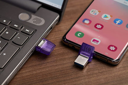 Memoria Usb Kingston Datatraveler Microduo 3c 128gb Usb A/c