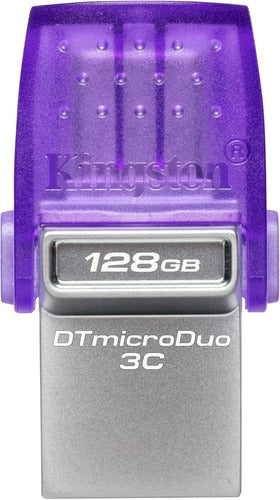 Memoria Usb Kingston Datatraveler Microduo 3c 128gb Usb A/c