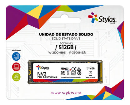 Ssd Stylos Stmssdm21b Nvme, 512gb, Pci Express 4.0, M.2