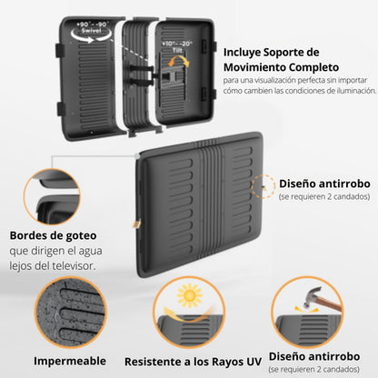 Soporte Ovaltech Exterior Movil Pantalla Tv 32  A 55