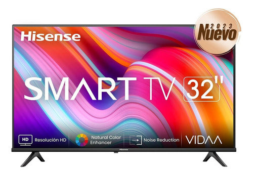 Hisense Smart Tv Led 32a4kv 32 , Hd, Negro 60 Hz 1366x768 Hd