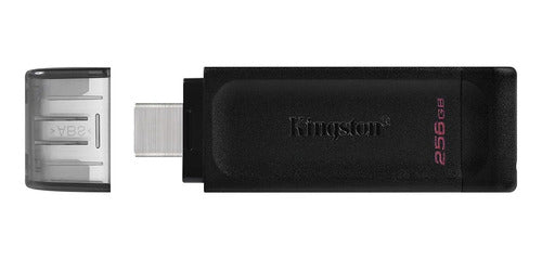 Memoria Usb Kingston Datatraveler 70, 256gb, Usb-c 3.2 Negro