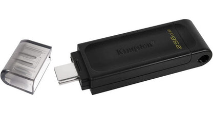 Memoria Usb Kingston Datatraveler 70, 256gb, Usb-c 3.2 Negro