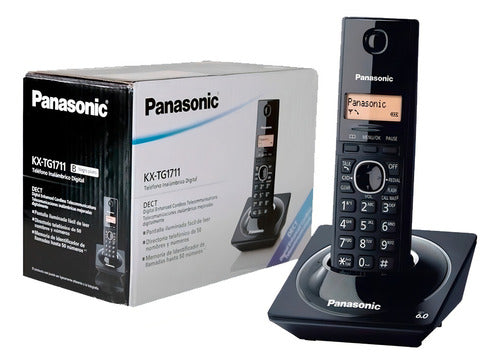 Panasonic Kx-tg1711meb Teléfono Dect 6.0, Inalámbrico, Negro
