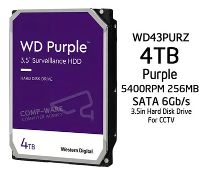 Disco Duro Wd Videovigilancia 4tb 3.5 Sata Purple Wd43purz