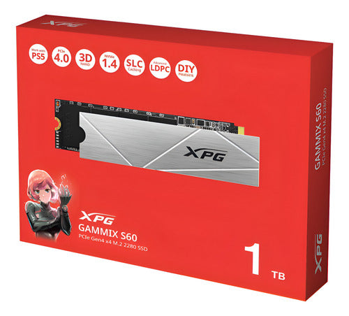 Ssd Xpg Gammix S60 Nvme, 1tb, Pci Express 4.0, M.2 5000 Mb/s