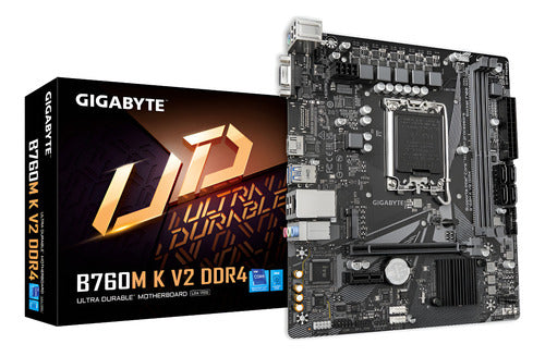 Tarjeta Madre Gigabyte B760m K V2 Ddr4 Lga1700 Micro Atx