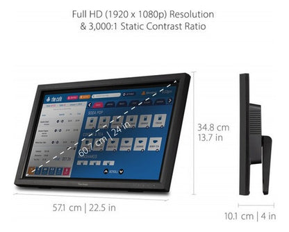 Monitor Viewsonic Td2423d Lcd Touch 24  1920x1080 Fhd 60hz