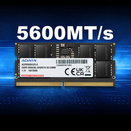 Adata Memoria Ram Sodimm 32gb, Ddr5, 5600 Mhz