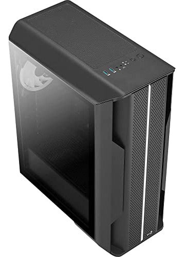 Gabinete Aerocool Splinter Duo Ventana Argb Midi-tower 3vent Negro