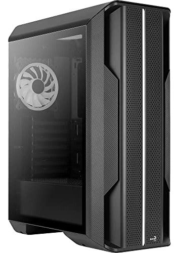 Gabinete Aerocool Splinter Duo Ventana Argb Midi-tower 3vent Negro