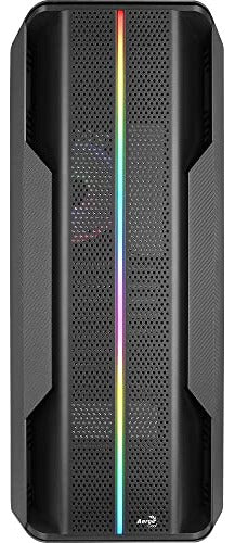Gabinete Aerocool Splinter Duo Ventana Argb Midi-tower 3vent Negro
