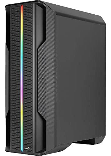 Gabinete Aerocool Splinter Duo Ventana Argb Midi-tower 3vent Negro