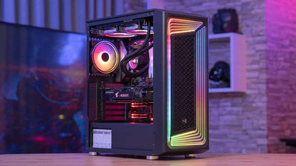 Gabinete Gamer Aerocool Interstellar Mid-tower Rgb Negro