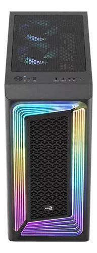 Gabinete Gamer Aerocool Interstellar Mid-tower Rgb Negro