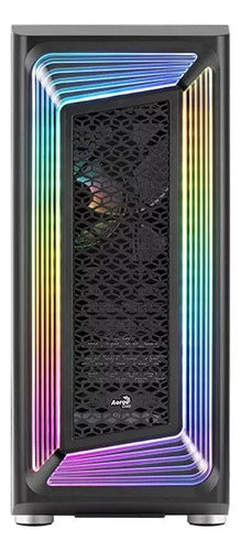 Gabinete Gamer Aerocool Interstellar Mid-tower Rgb Negro