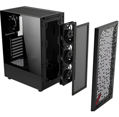 Gabinete Xpg Valor Air Con Ventana, Midi-tower 4 Vent, Negro