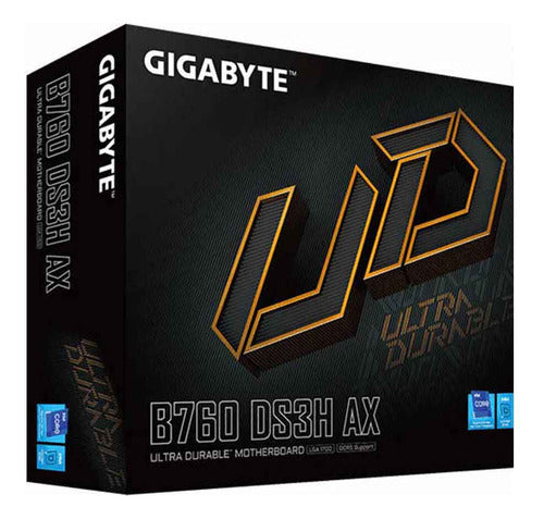 Tarjeta Madre Gigabyte Atx B760 Ds3h Ax, S-1700 192gb Ddr5