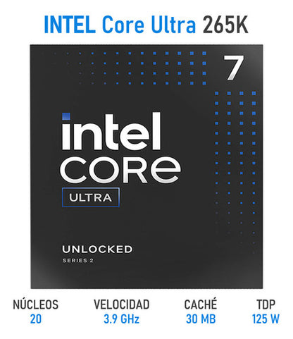 Procesador Intel Core Ultra 7 265k Intel Graphics Lga 1851