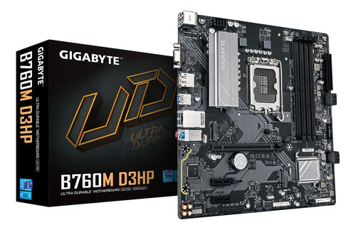 Tarjeta Madre Gigabyte B760m D3hp Lga1700 Ddr5 M.2 Micro Atx
