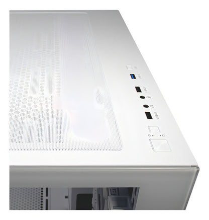 Gabinete Gamer Ocelot Cube Atx Cristal Templado Blanco