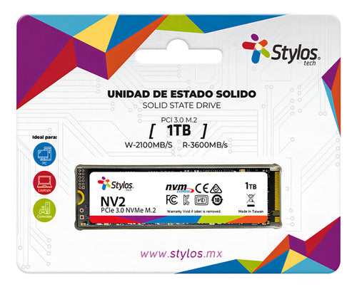 Ssd Stylos Stmssdm22b Nvme, 1tb, Pci Express 4.0, M.2