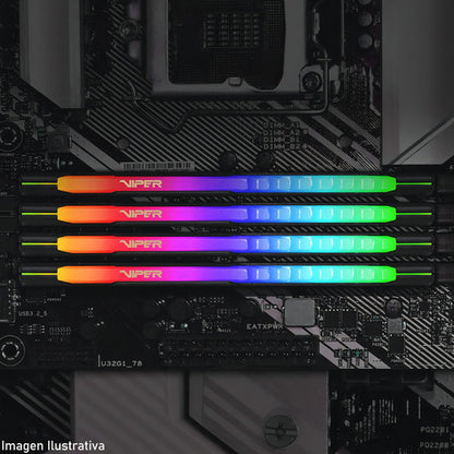 Memoria Ram Patriot Viper Steel Rgb Ddr4, 3600mhz, 16gb Xmp