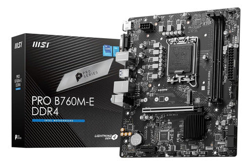 Tarjeta Madre Msi Micro-atx Pro B760m-e Ddr4 S-1700 64gb