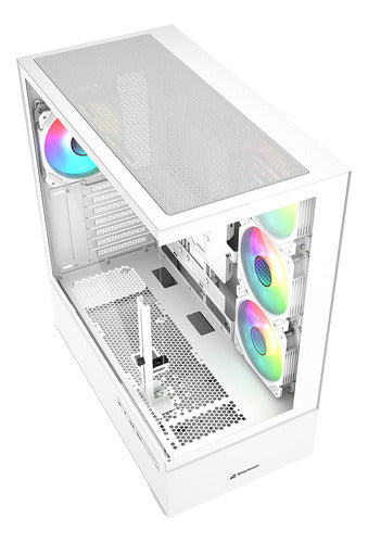Gabinete Ak6 Rgb C-ak6w - Atx Color Blanco