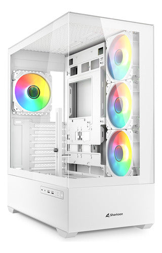 Gabinete Ak6 Rgb C-ak6w - Atx Color Blanco