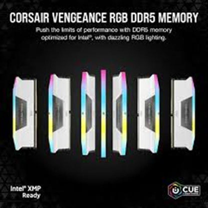 Kit Memoria Ram Corsair Rgb Ddr5 4800mhz 64gb 2x32gb Blanco