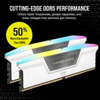 Kit Memoria Ram Corsair Rgb Ddr5 4800mhz 64gb 2x32gb Blanco